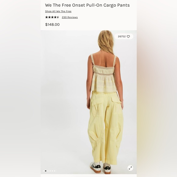 Free People Pants - We The Free Onset Pull On Cargo Pants